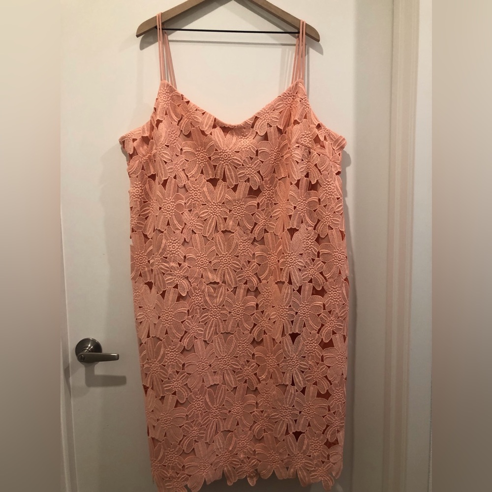 Eloquii Coral MIDI Dress SZ 24